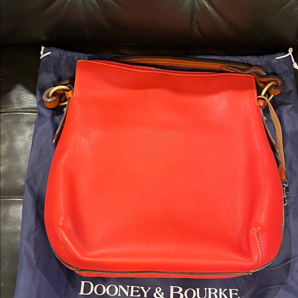 Dooney & Bourke Bright Red Shoulder Bag - Picture 7 of 7